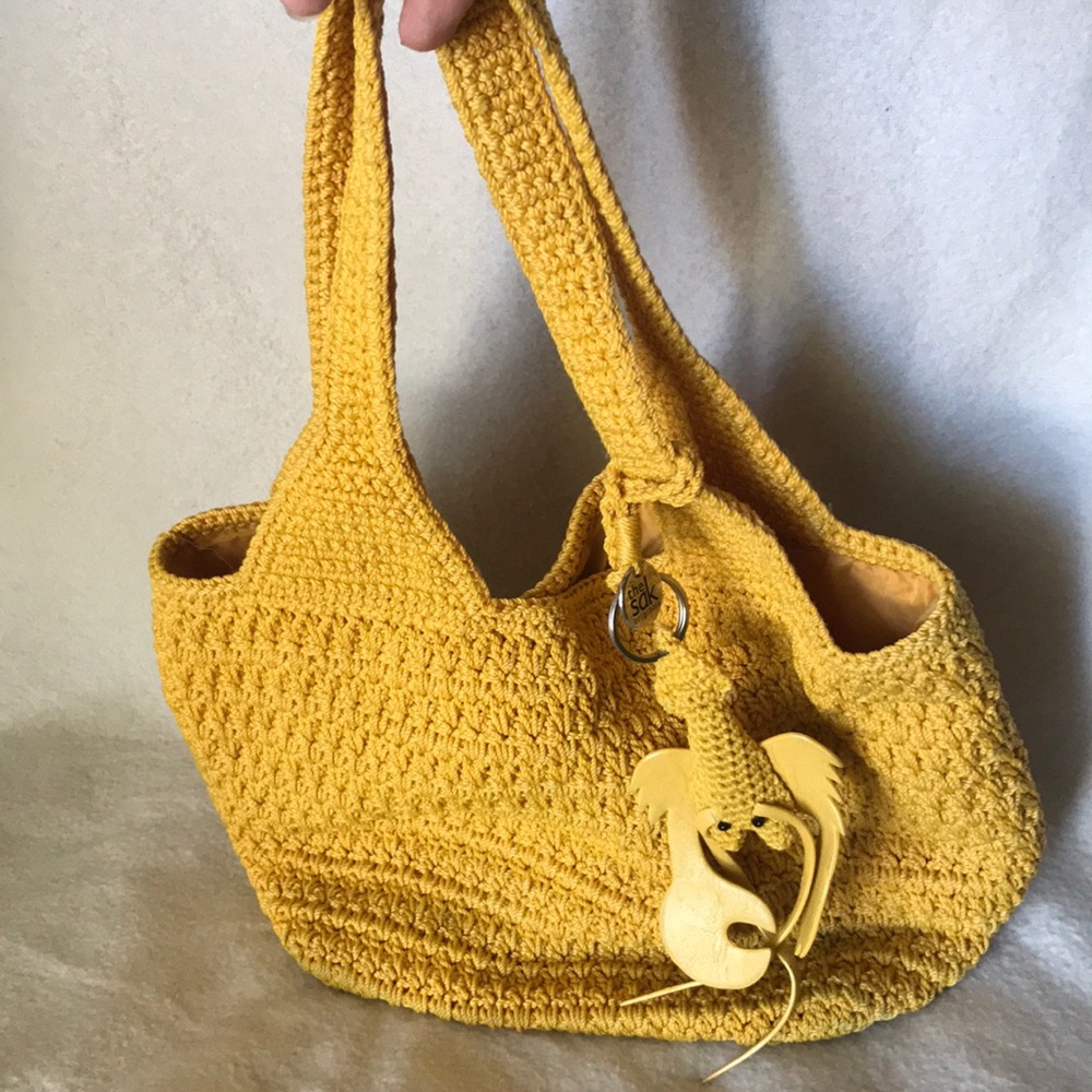The Sak Originals Yellow Lobster Handbag NWOT